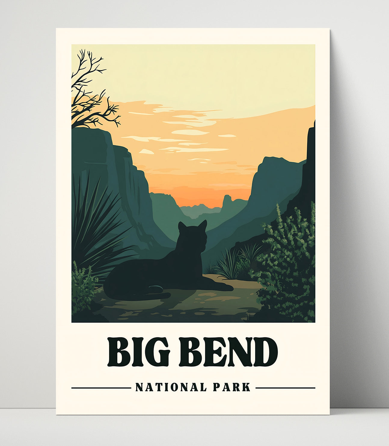 Big Bend Lost Mine Trai National Parks Wall Art - 16x20 Unframed Print