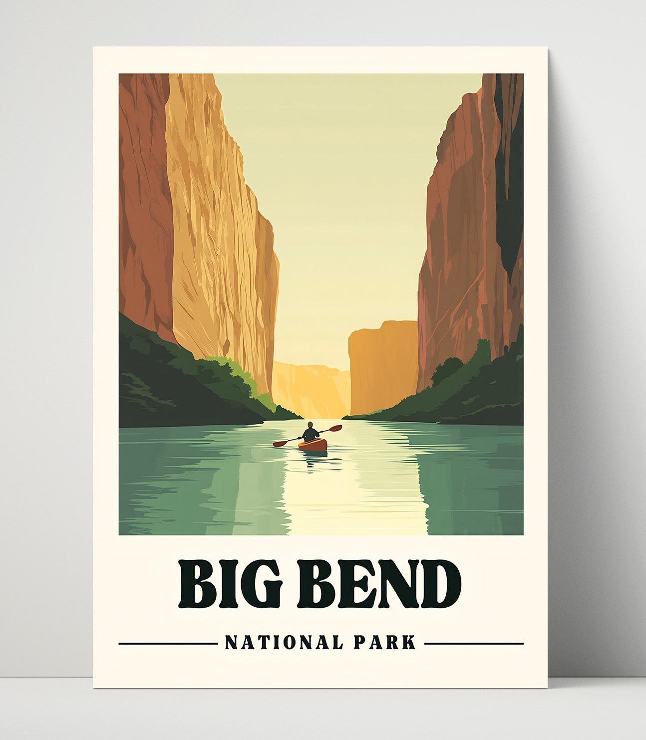 Big Bend Santa Elena Canyon National Parks Wall Art - 16x20 Unframed Print