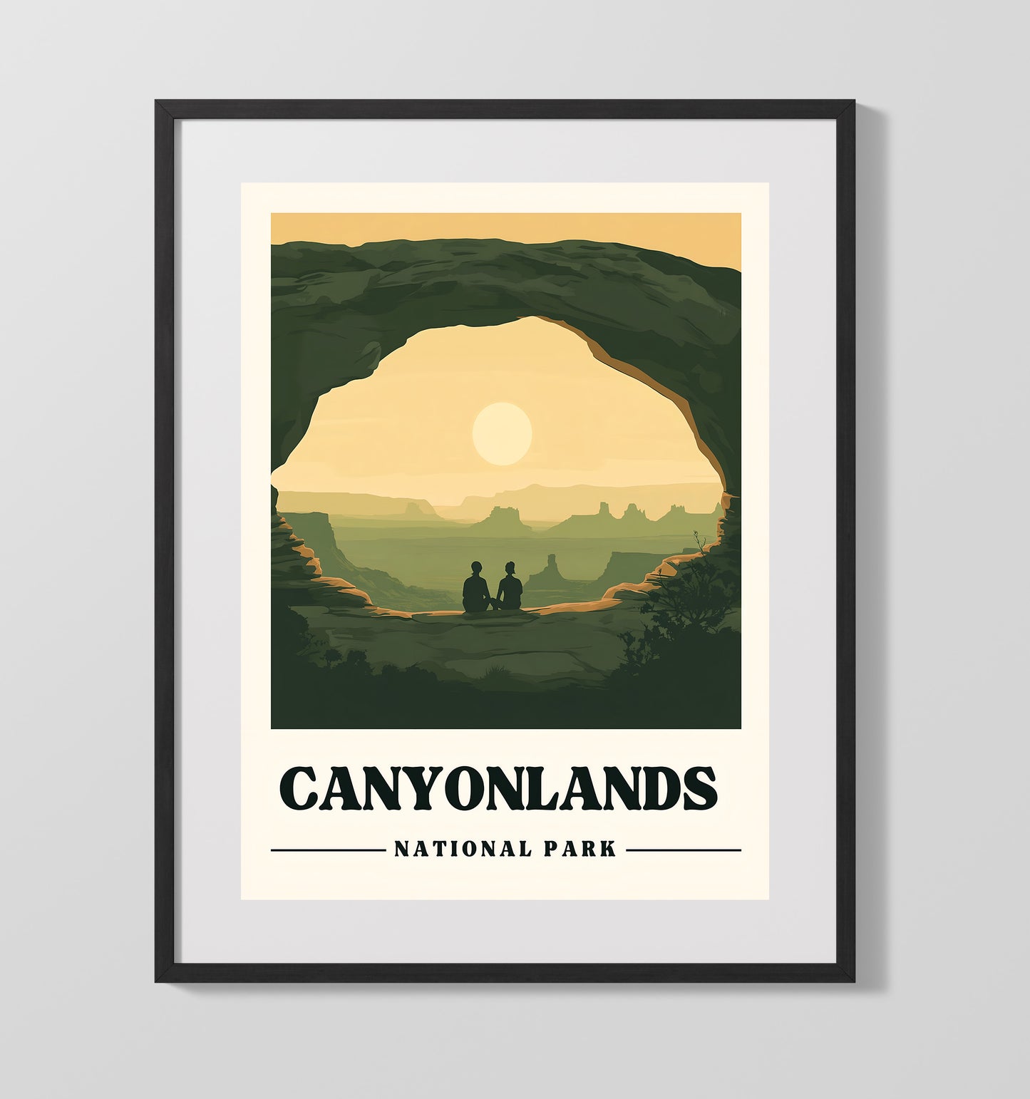 Canyonlands - Mesa Arch Design 1 16x20 Gallery Frame national park wall art