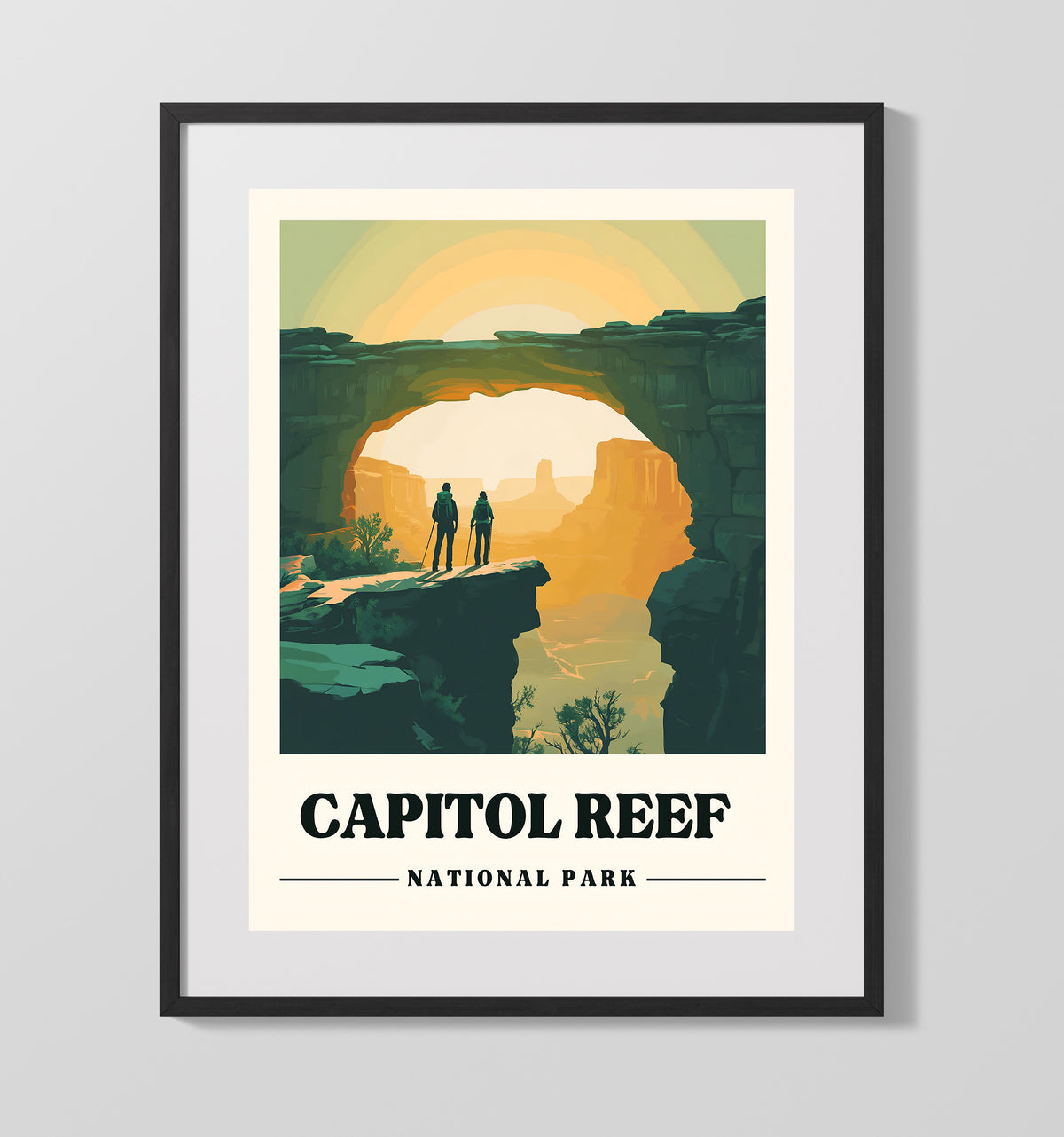 Capitol Reef - Hickman Bridge 16x20 Gallery Frame national park wall art
