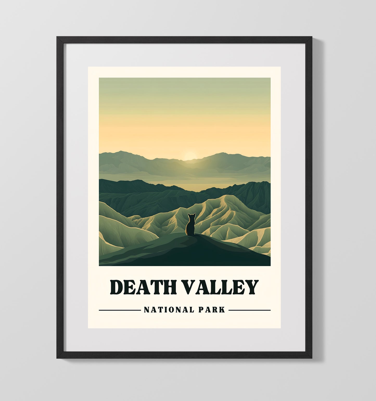Death Valley - Zabriskie Point 16x20 Gallery Frame national park wall art