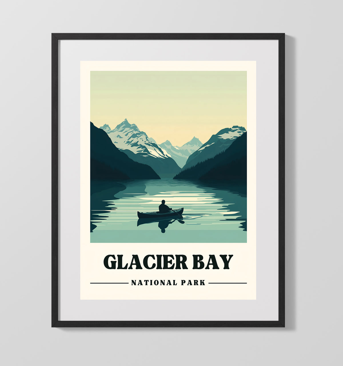 Glacier Bay - Bartlett Cove Design 2 16x20 Gallery Frame national park wall art