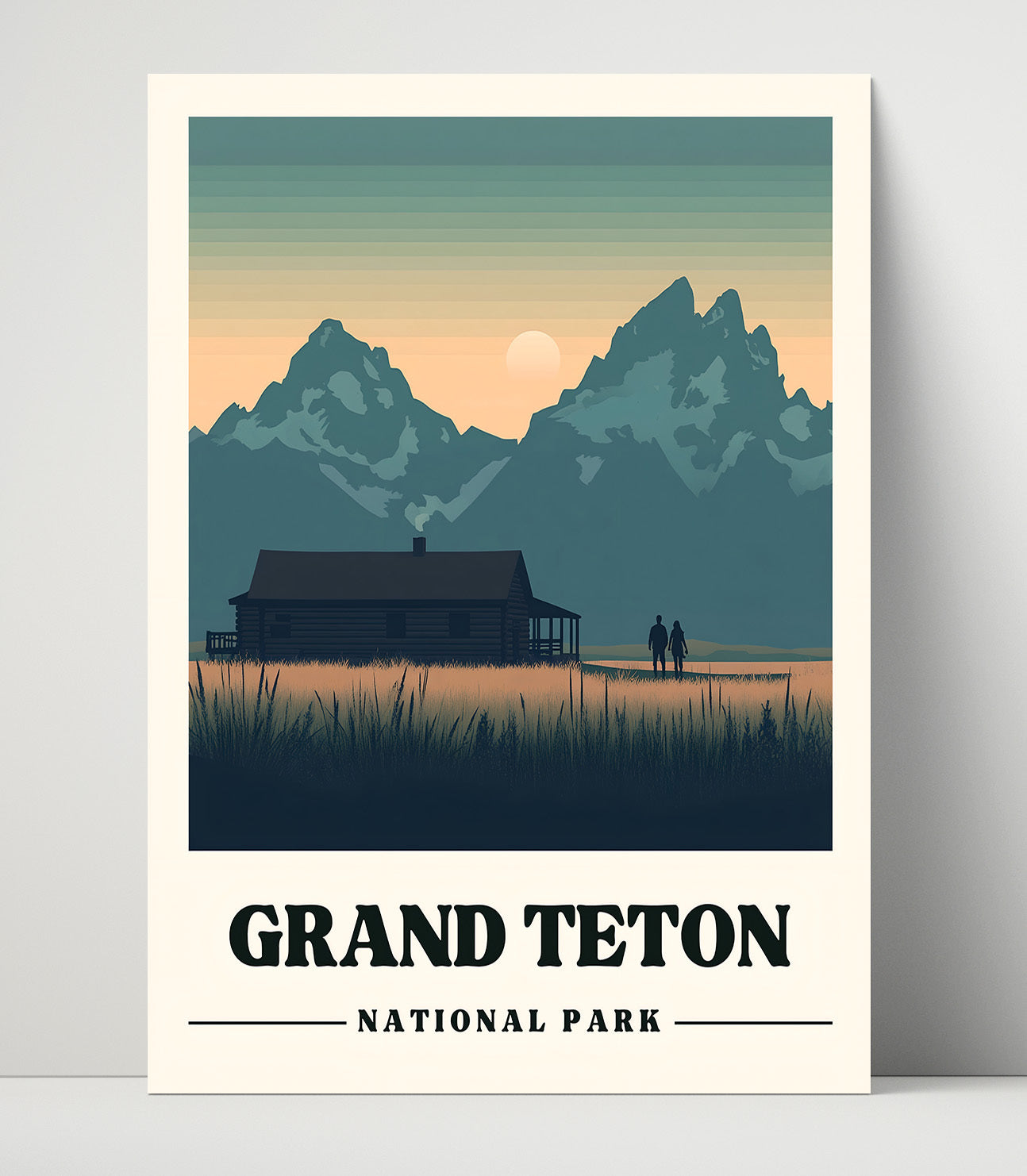 Grand Teton Mormon Row National Parks Wall Art - 16x20 Unframed Print