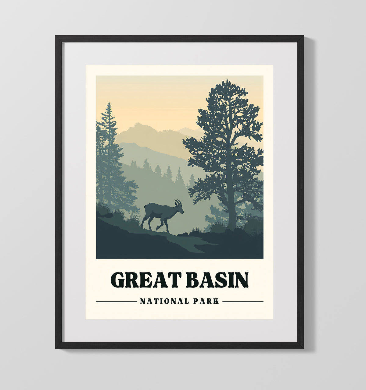 Great Basin - Bristlecone Pine Trail Design 2 16x20 Gallery Frame national park wall art