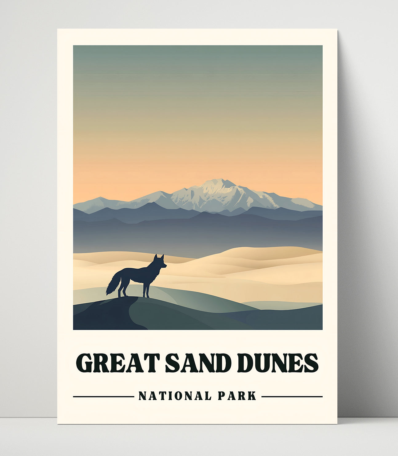 Great Sand Dunes Star Dune National Parks Wall Art - 16x20 Unframed Print