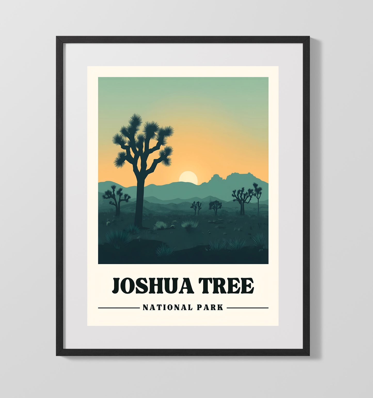 Joshua Tree - Hidden Valley Design 3 16x20 Gallery Frame national park wall art