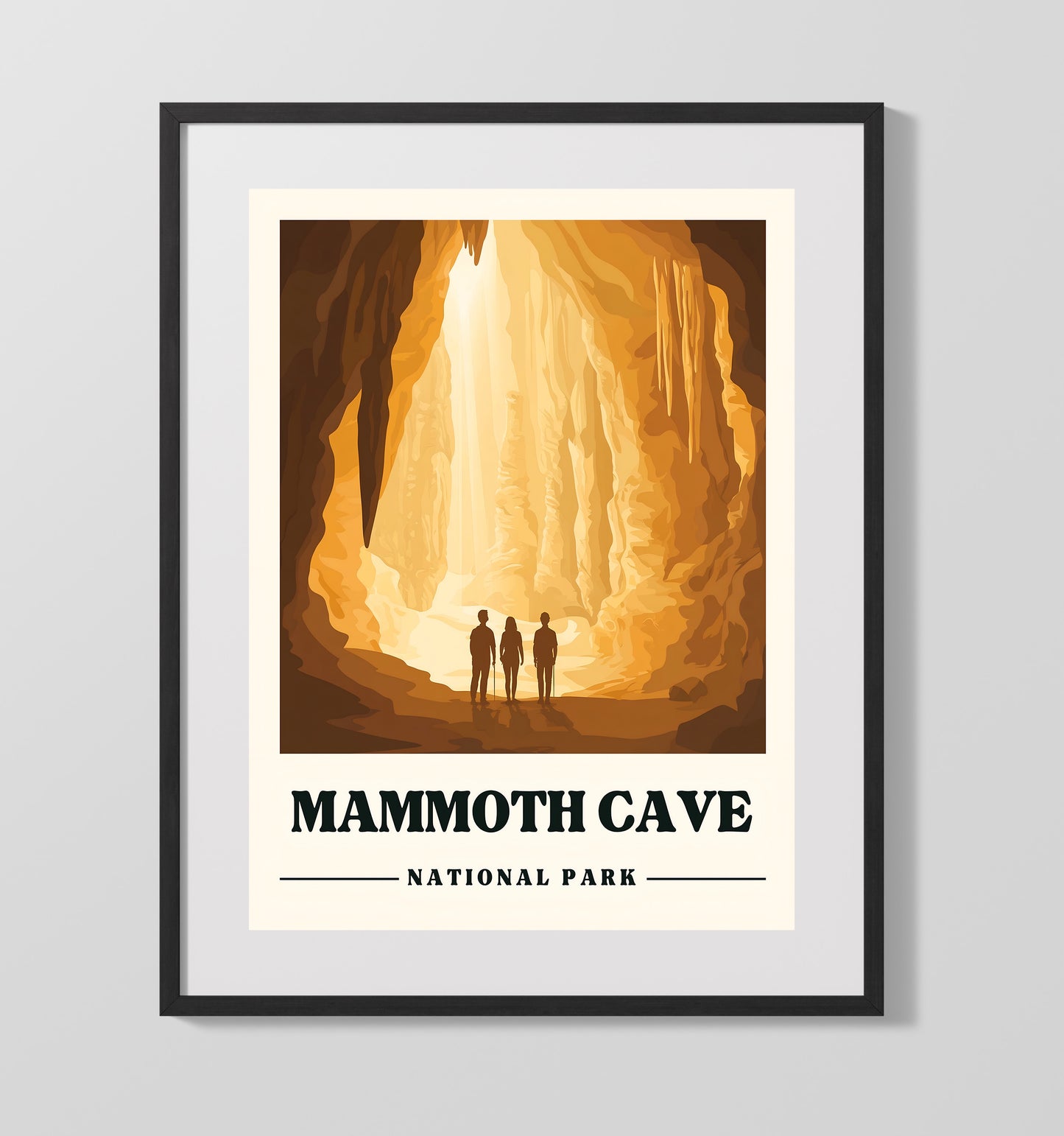 Mammoth Cave 16x20 Gallery Frame national park wall art