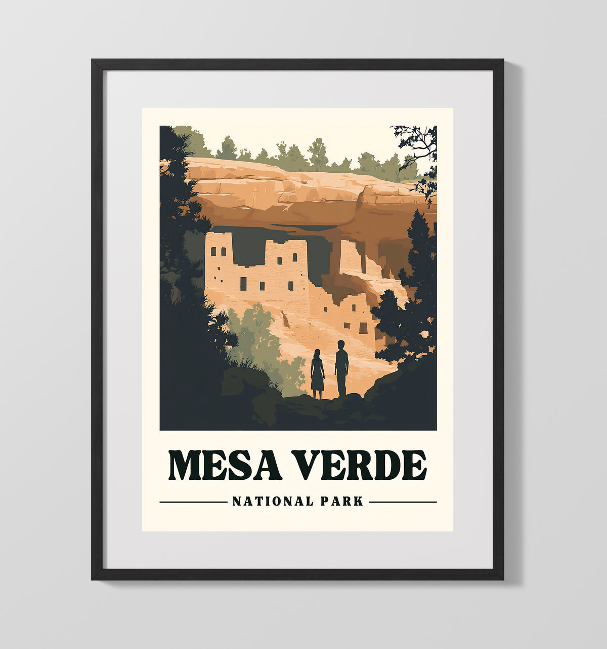 Mesa Verde - Cliff Palace 16x20 Gallery Frame national park wall art