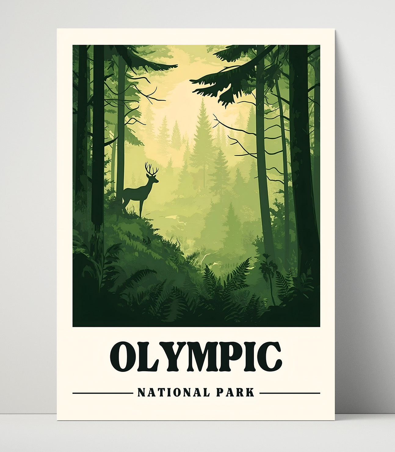 Olympic Hoh Rain Forest National Parks Wall Art - 16x20 Unframed Print