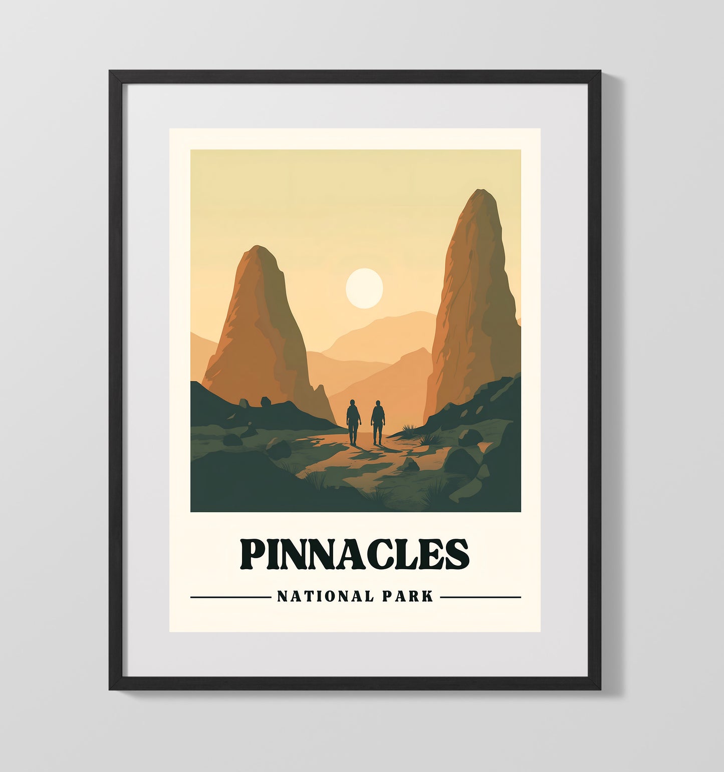 Pinnacles 16x20 Gallery Frame national park wall art