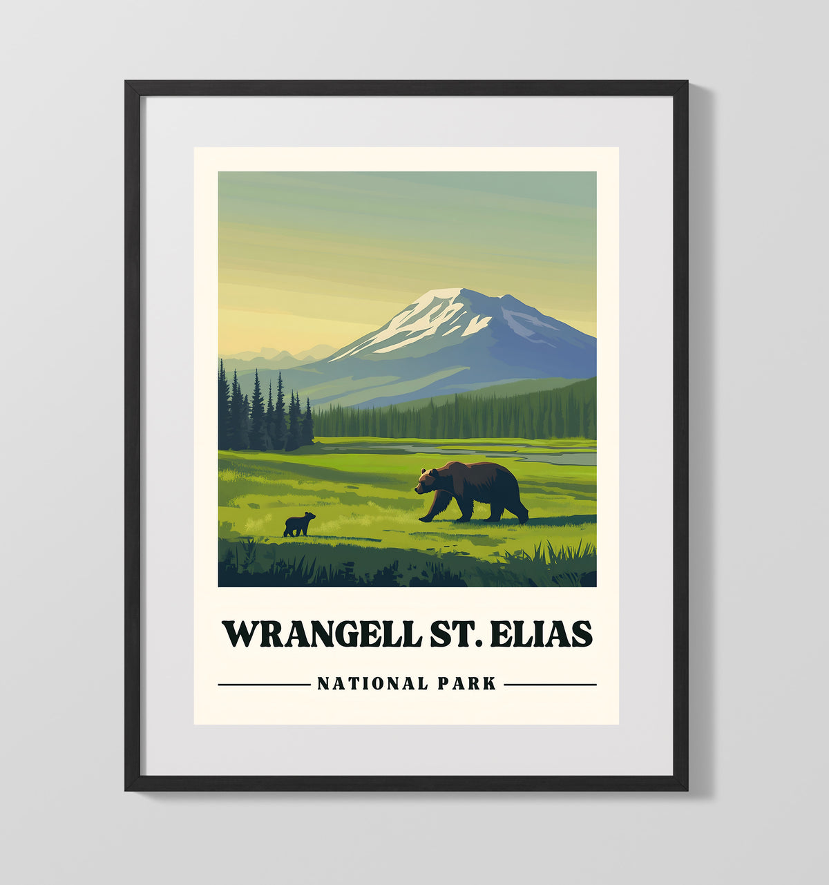 Wrangell-St. Elias 16x20 Gallery Frame national park wall art