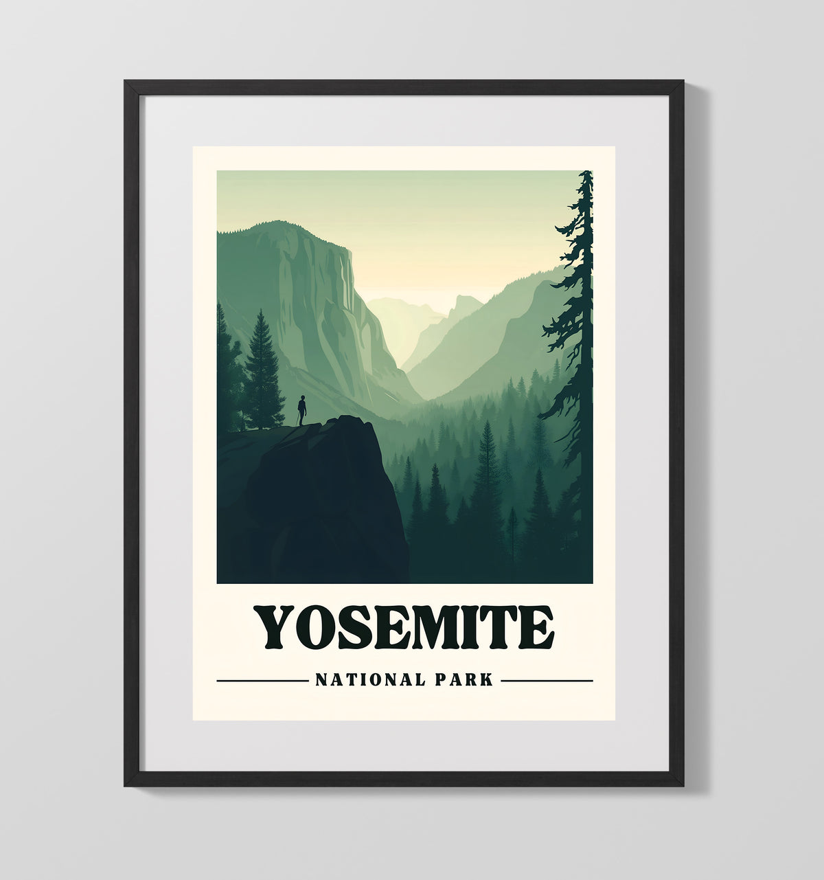 Yosemite - Glacier Point 16x20 Gallery Frame national park wall art