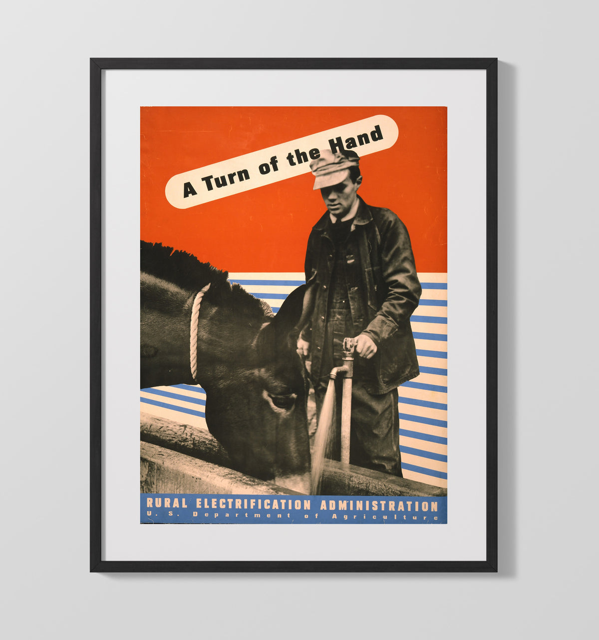A Turn of the Hand - Easy Does It WPA poster wall art 16x20 Gallery Frame