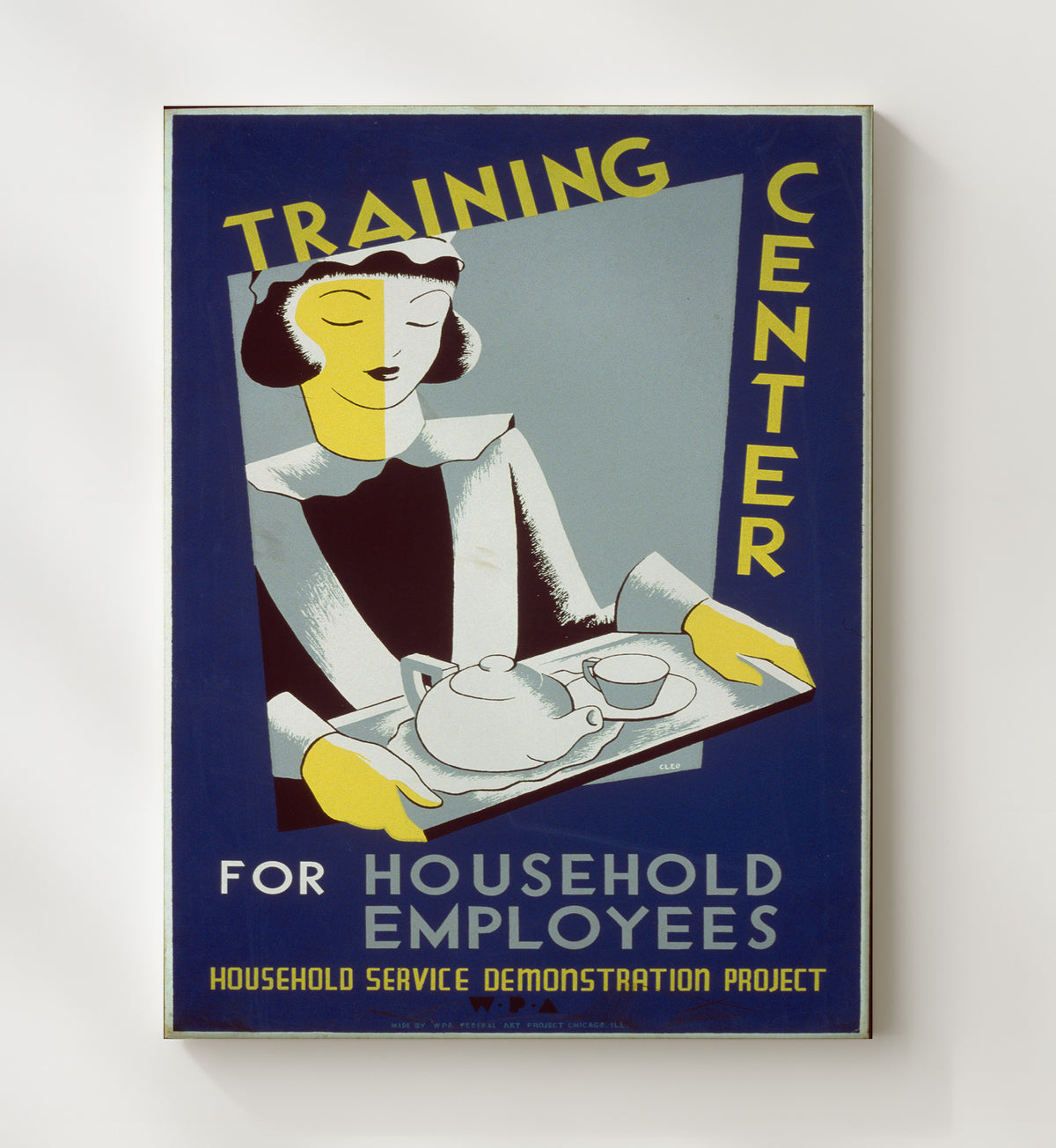 Household Employee Training Center - WPA - 20x24 Canvas