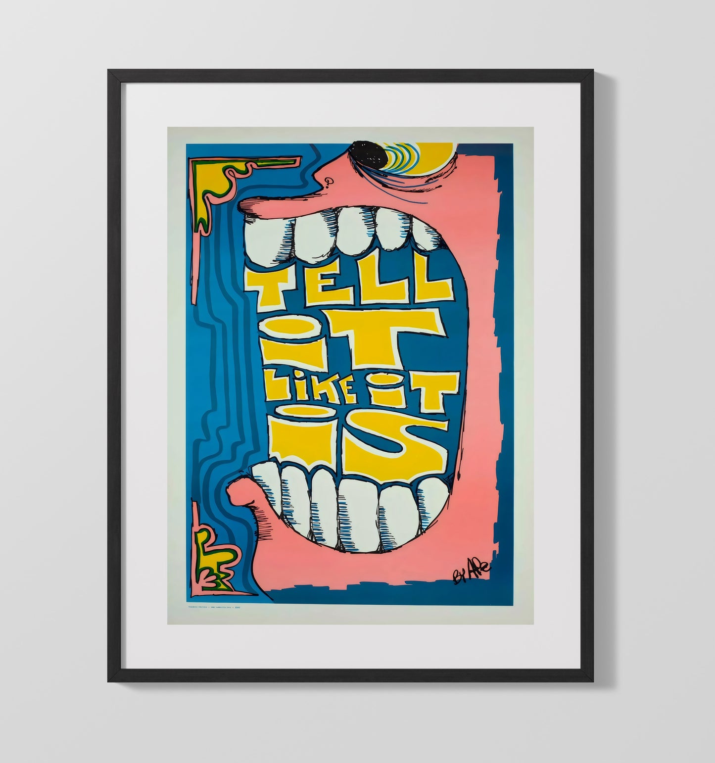 Tell It Like It Is - Loud Truth WPA poster wall art 16x20 Gallery Frame