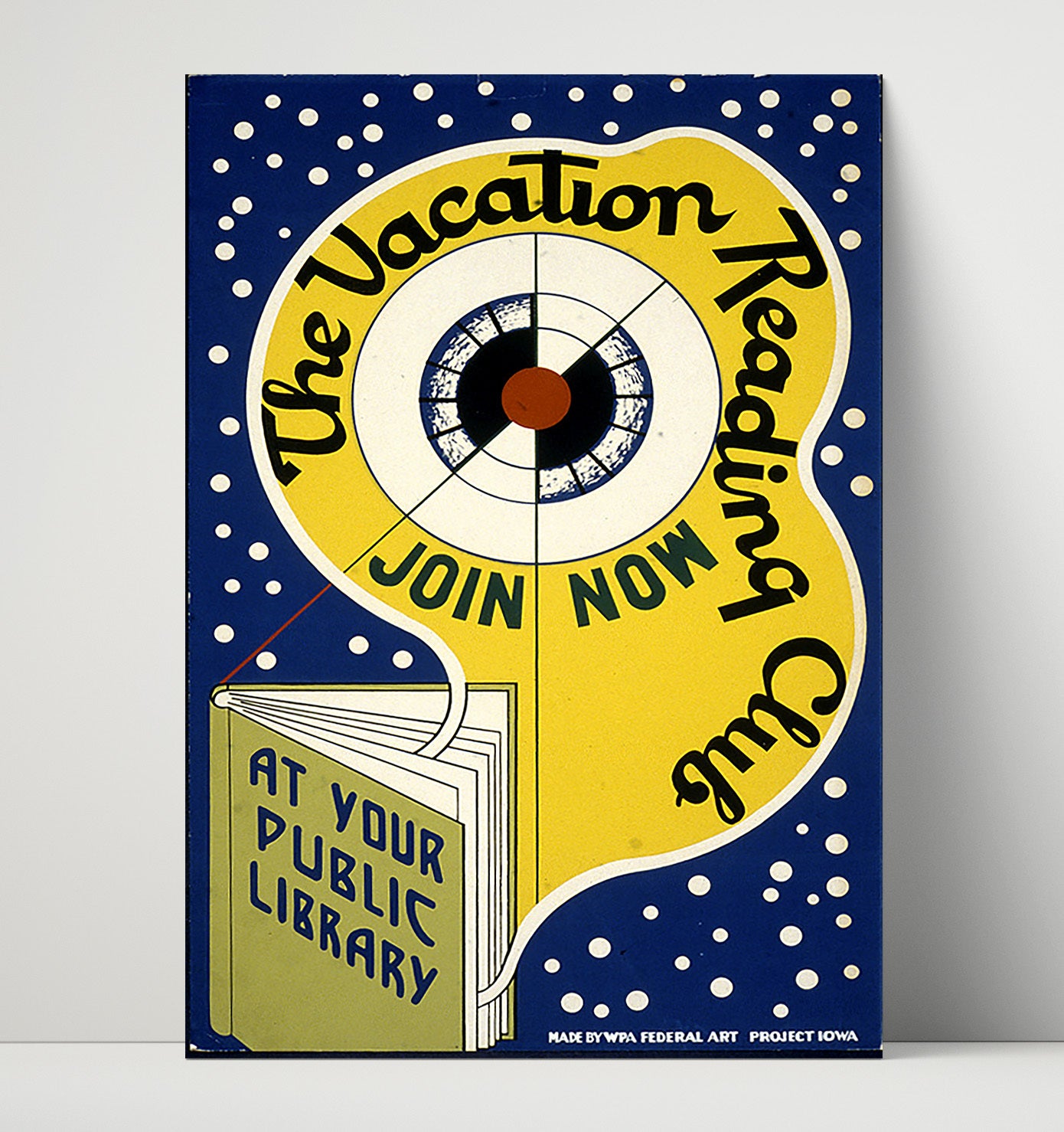 The Vacation Reading Club Vintage WPA Wall Art - 16x20 Unframed Print