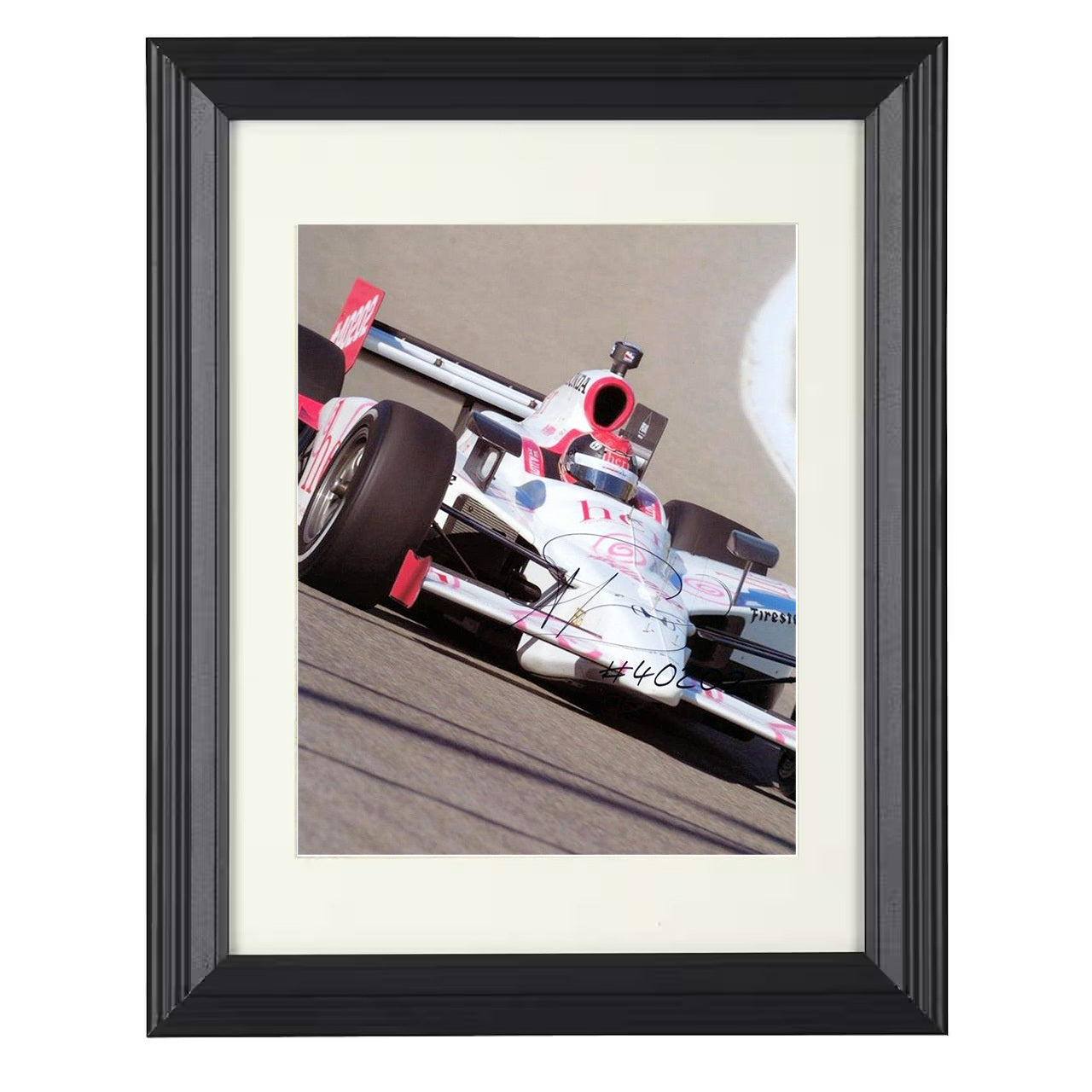 Alex Lloyd – IndyCar Race Car Action 8x10 matted black framed racing wall art