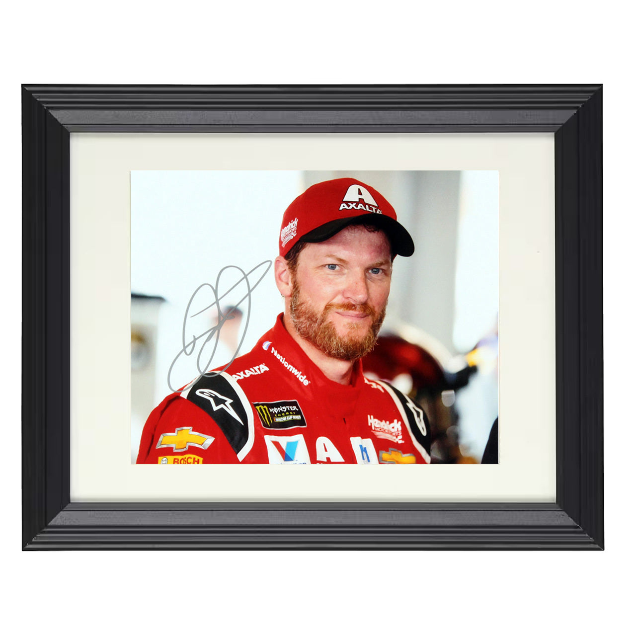 Dale Earnhardt Jr. – Axalta Racing Image 8x10 matted black framed racing wall art