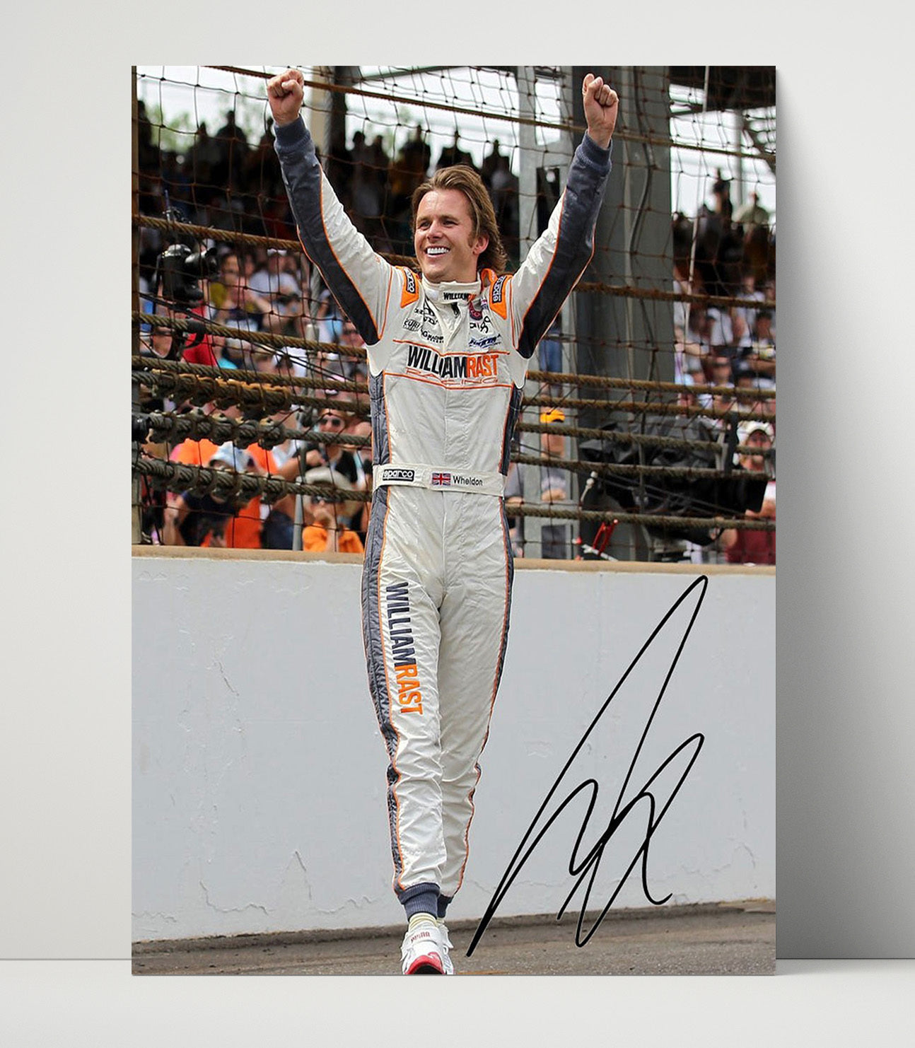 Dan Wheldon - IndyCar Champion Victory Lane - Gallery Frame racing wall art