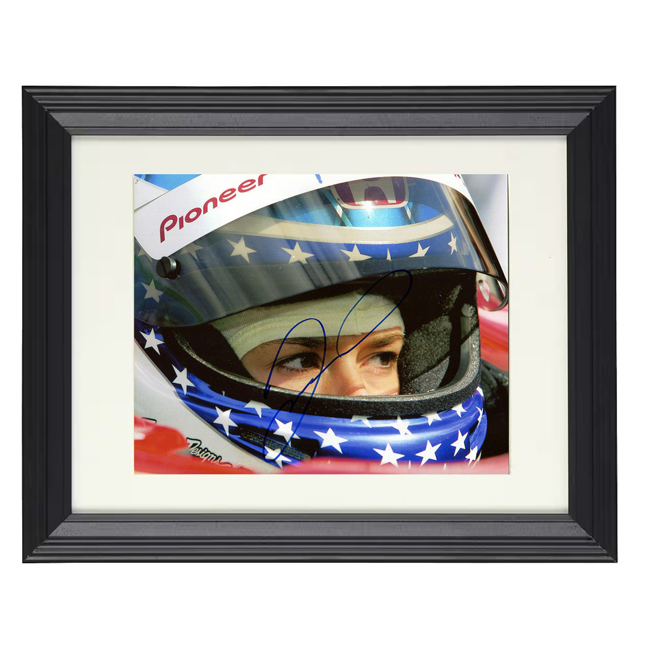 Danica Patrick – IndyCar Helmet Image 8x10 matted black framed racing wall art