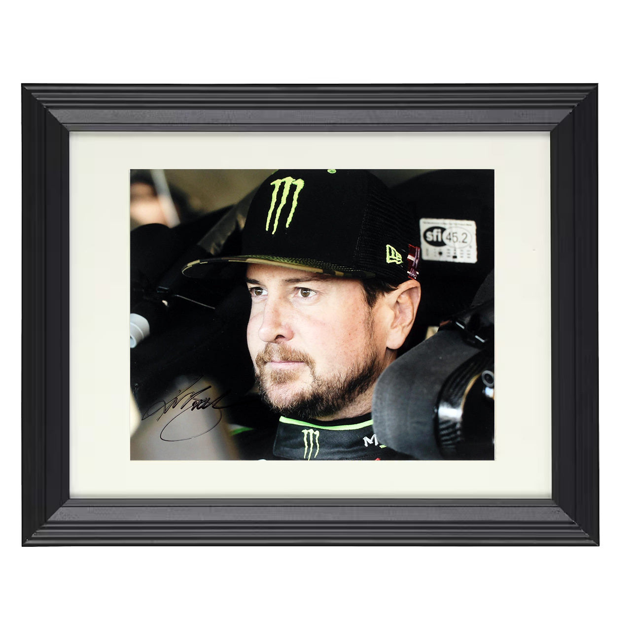 Kurt Busch – Monster Energy Image 8x10 matted black framed racing wall art