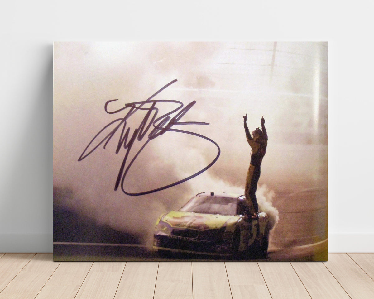 Kyle Busch - Burnout Victory Celebration - Gallery Frame racing wall art