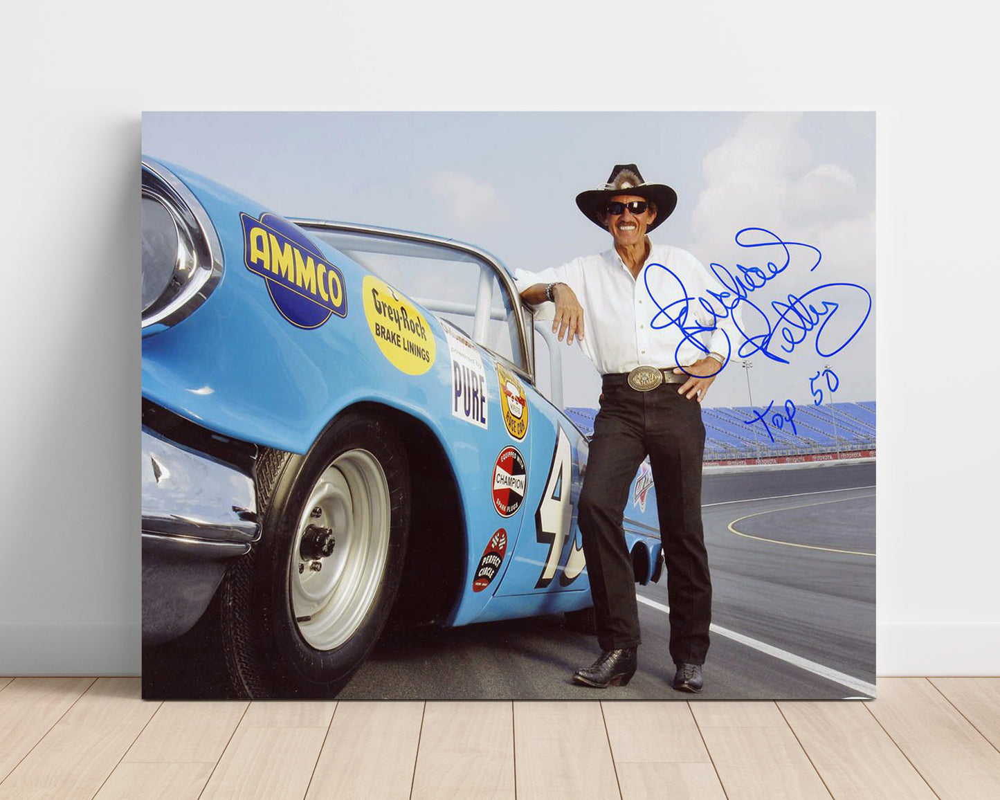 Richard Petty - Seven Time Champion Portrait- Landscape.jpg Racing Wall Art 16x20 Unframed Print wall art print – Racing Wall Art decor