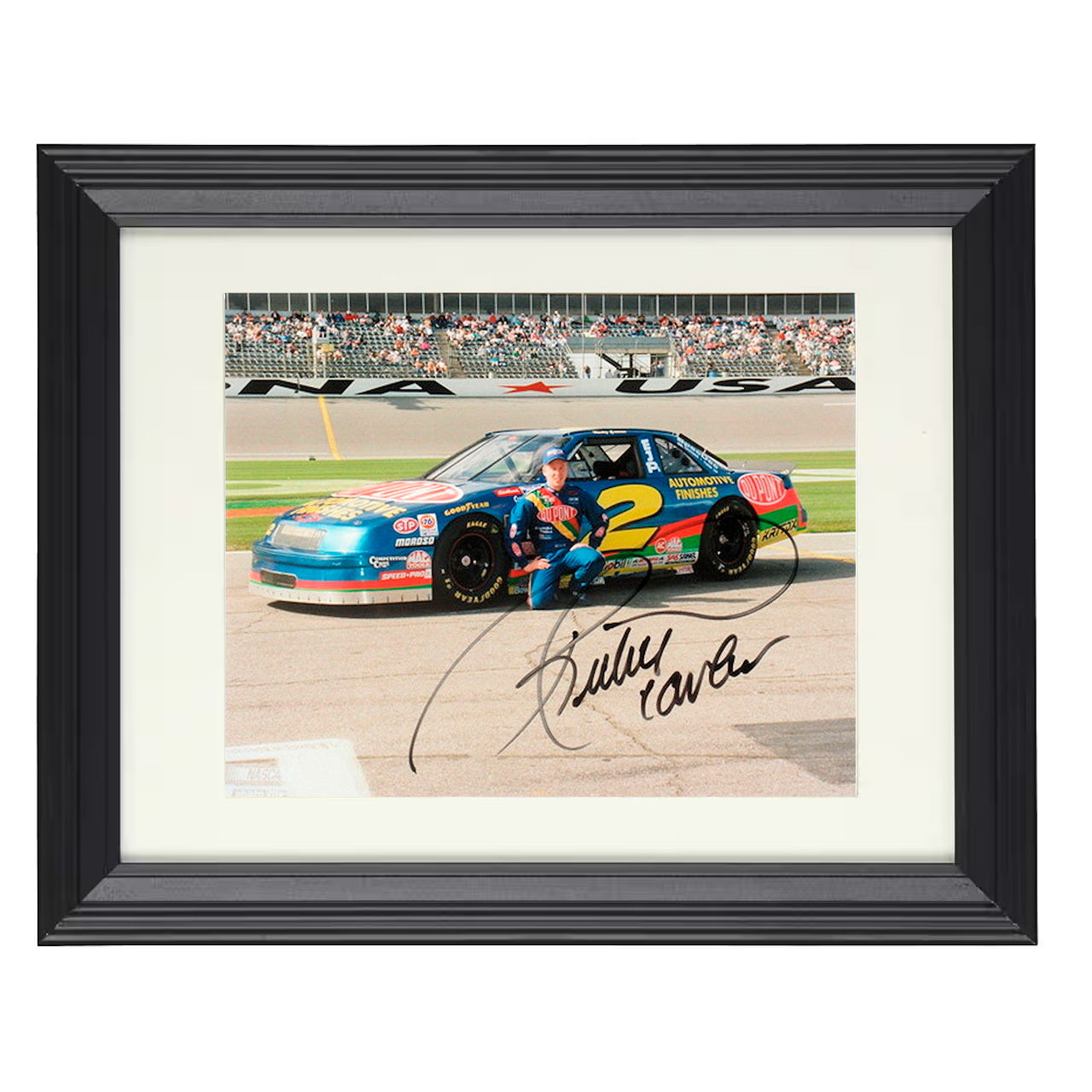 Ricky Craven – Daytona Finish 8x10 matted black framed racing wall art
