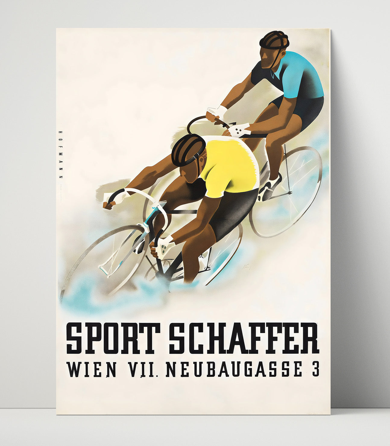 Vienna Cycling Sport Schaeffer Vintage Poster - Gallery Frame racing wall art