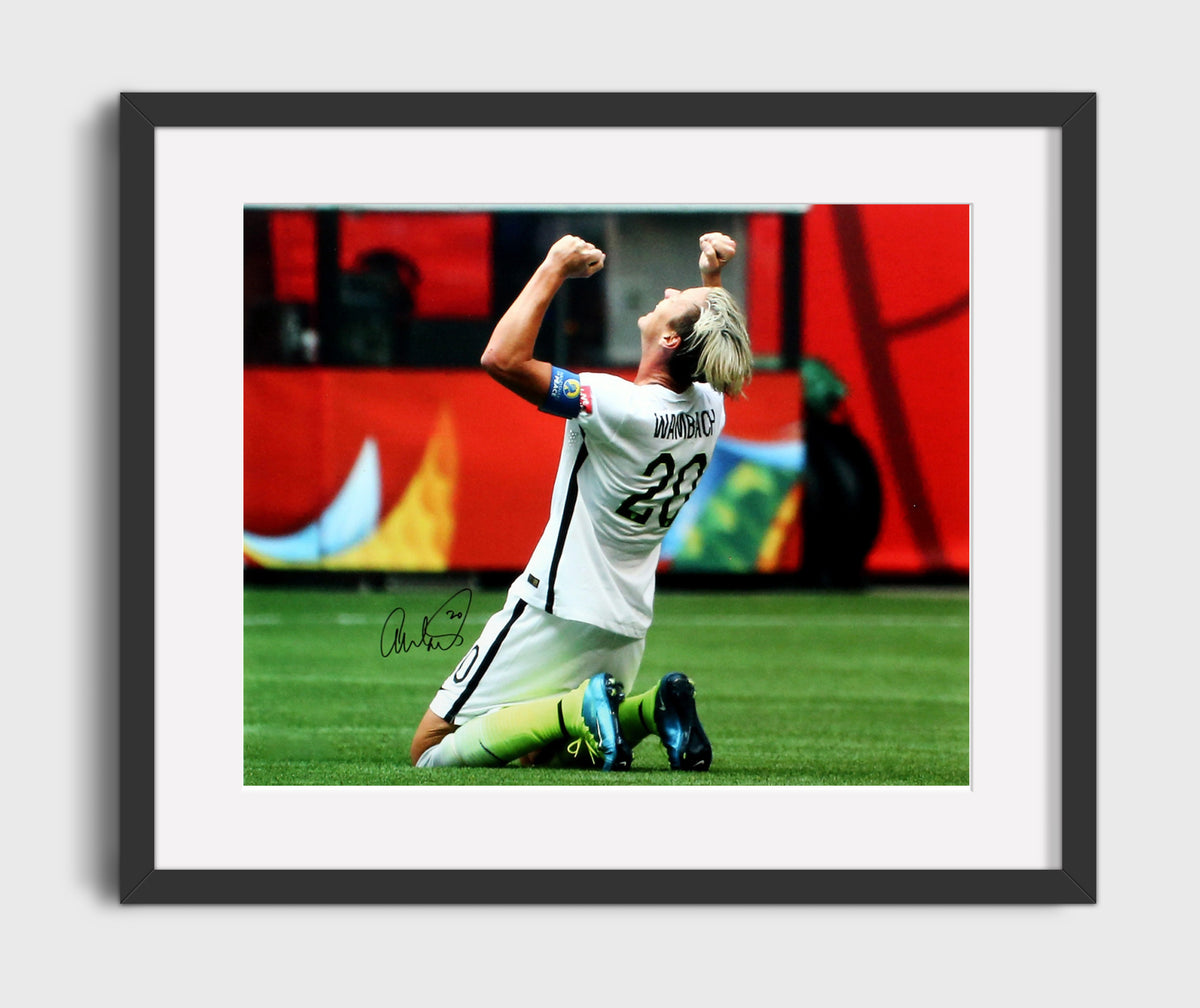 Abby Wambach USA Goal Celebration USWNT Legend - Gallery Frame soccer wall art