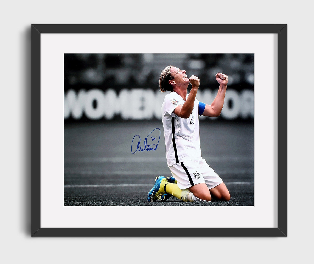 Abby Wambach USA Emotional Victory Celebration - Gallery Frame soccer wall art