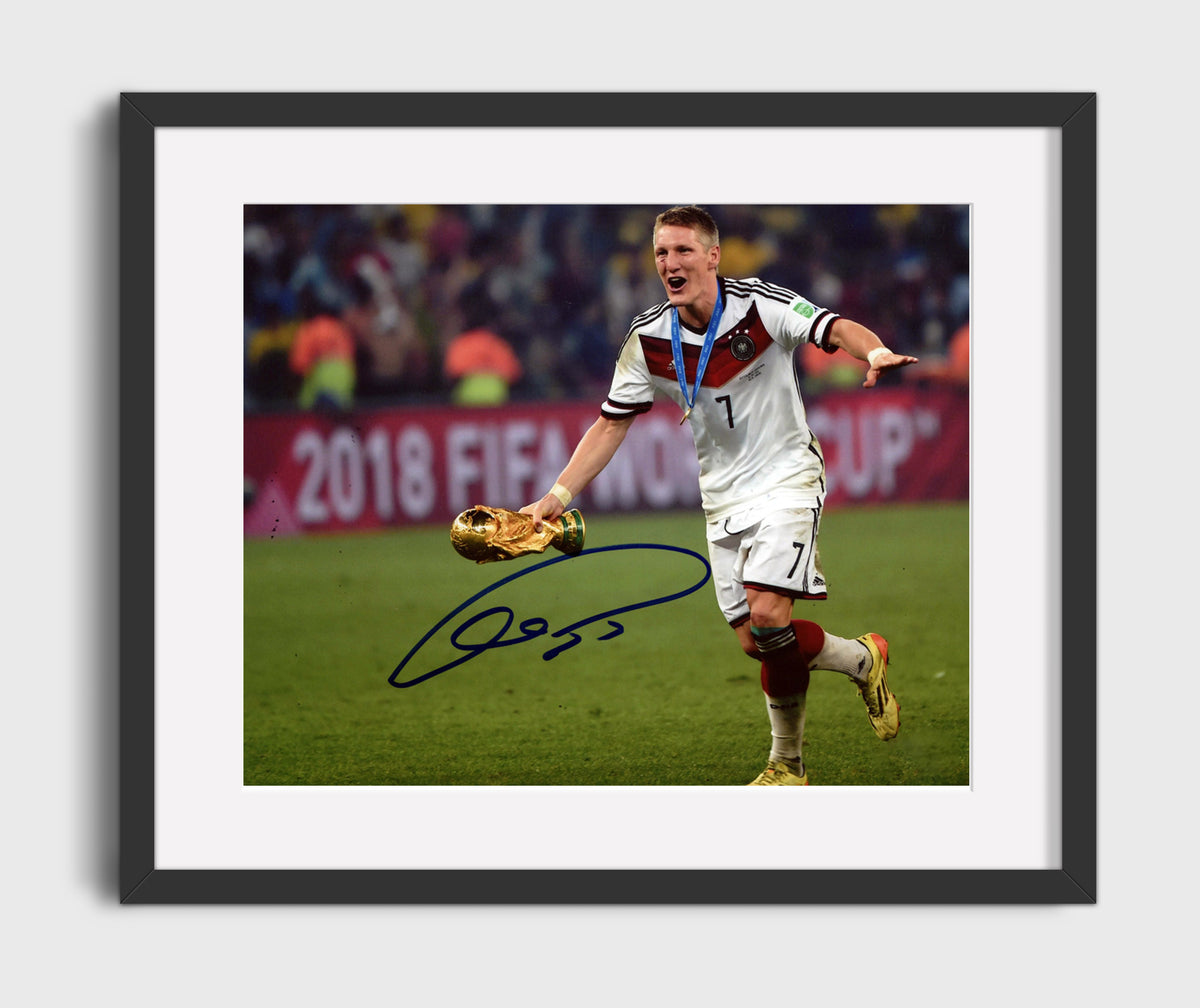 Bastian Schweinsteiger Germany World Cup Champion Celebration 2014 - Gallery Frame soccer wall art