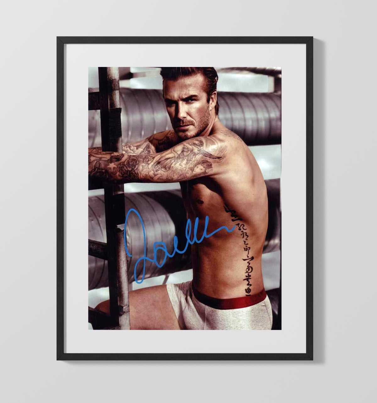 Beckham Athletic Tattoo Sleeve - Gallery Frame soccer wall art