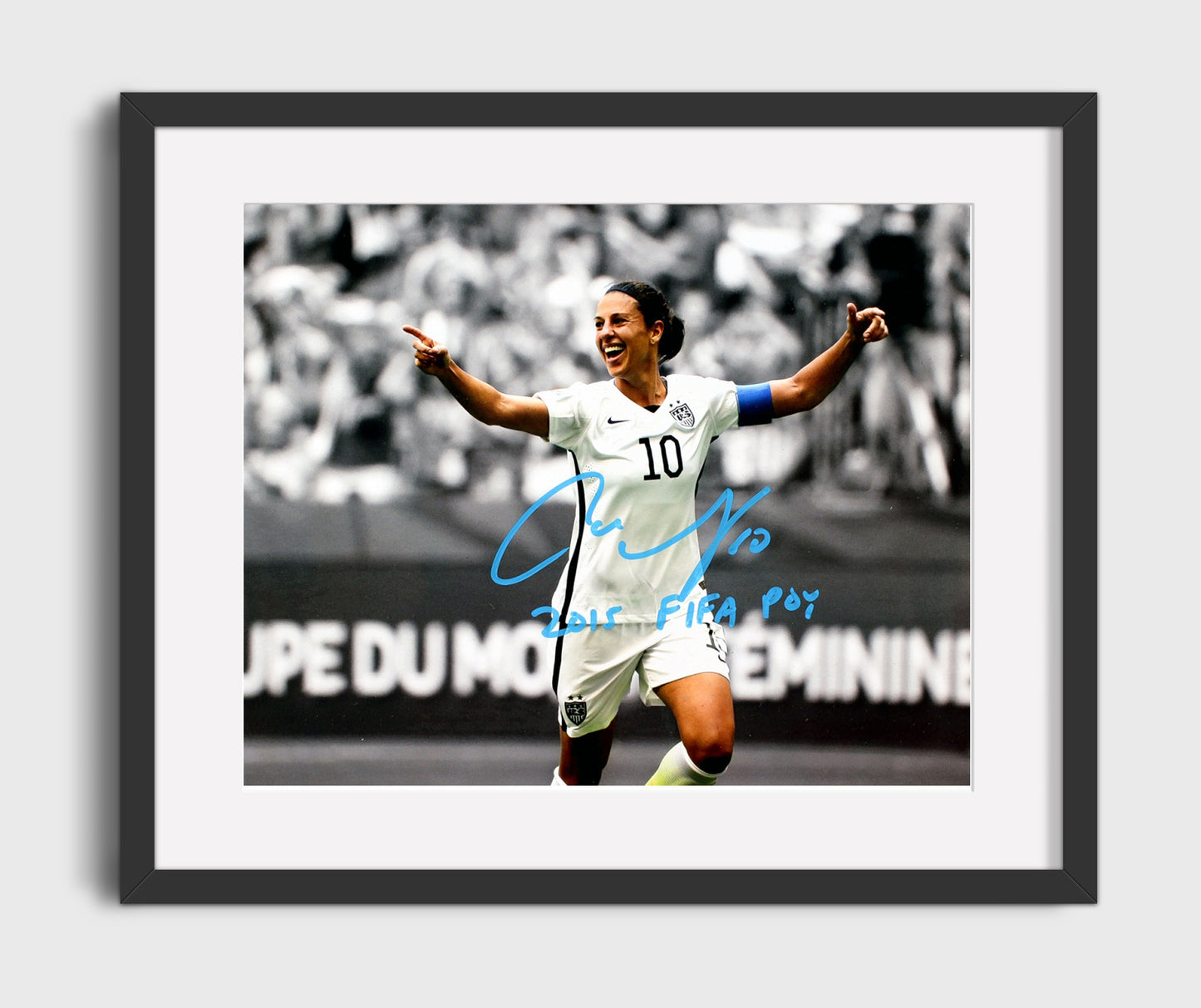 Carli Lloyd USA World Cup Celebration Champion Moment - Gallery Frame soccer wall art