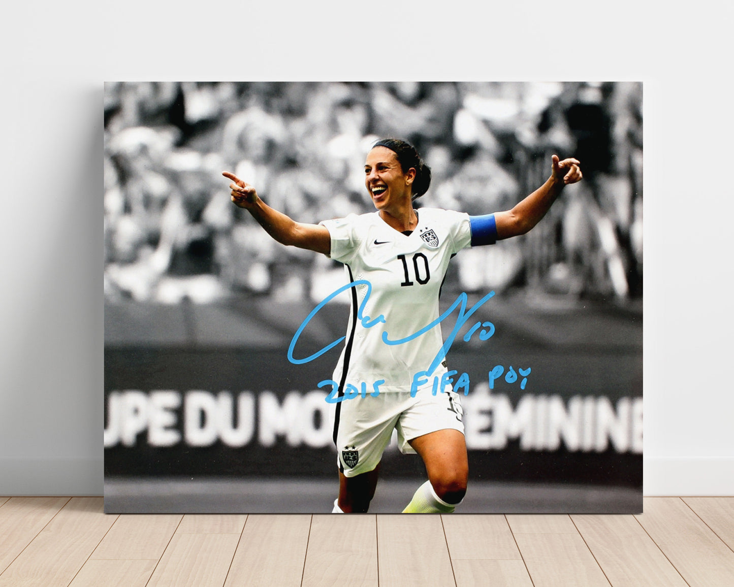 Carli Lloyd USA World Cup Celebration Champion Moment Soccer Print 16x20 Unframed Print soccer wall art print – Soccer Prints decor