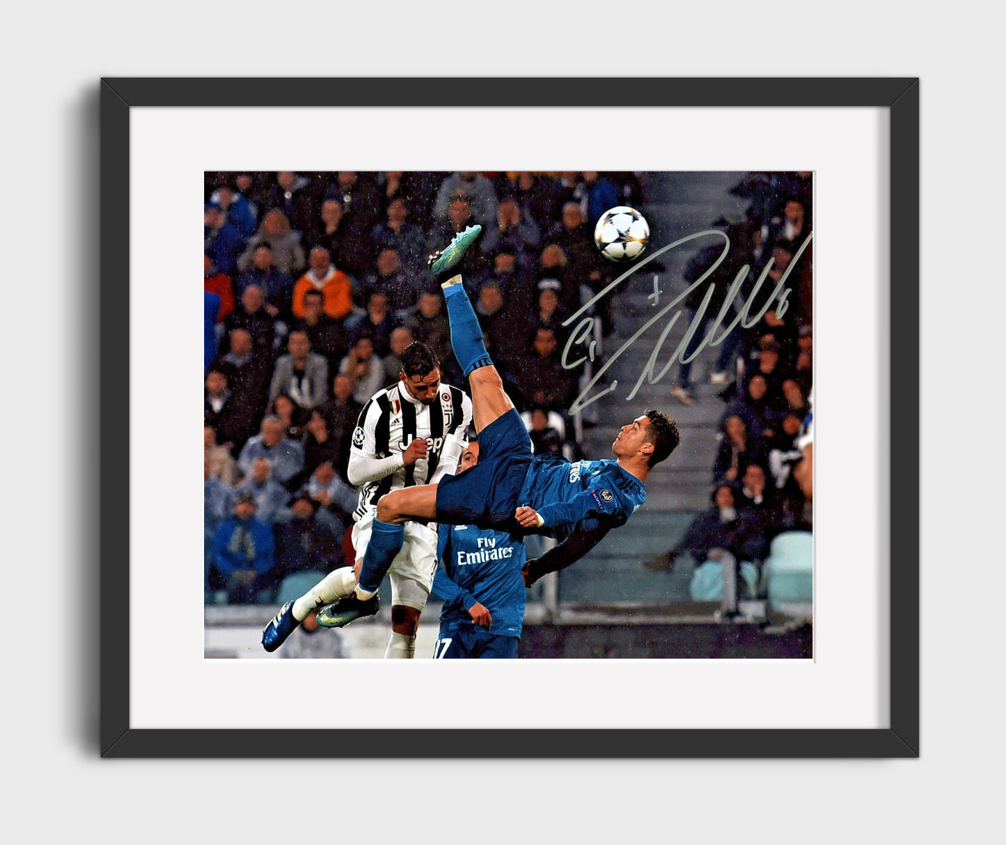 Cristiano Ronaldo Real Madrid Skyward Focus - Gallery Frame soccer wall art