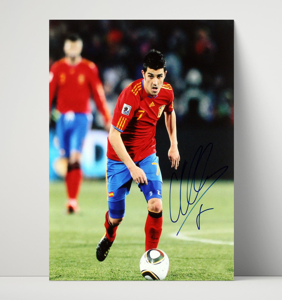David Villa – Spain Midfield Attack Focus unframed semi-gloss poster print