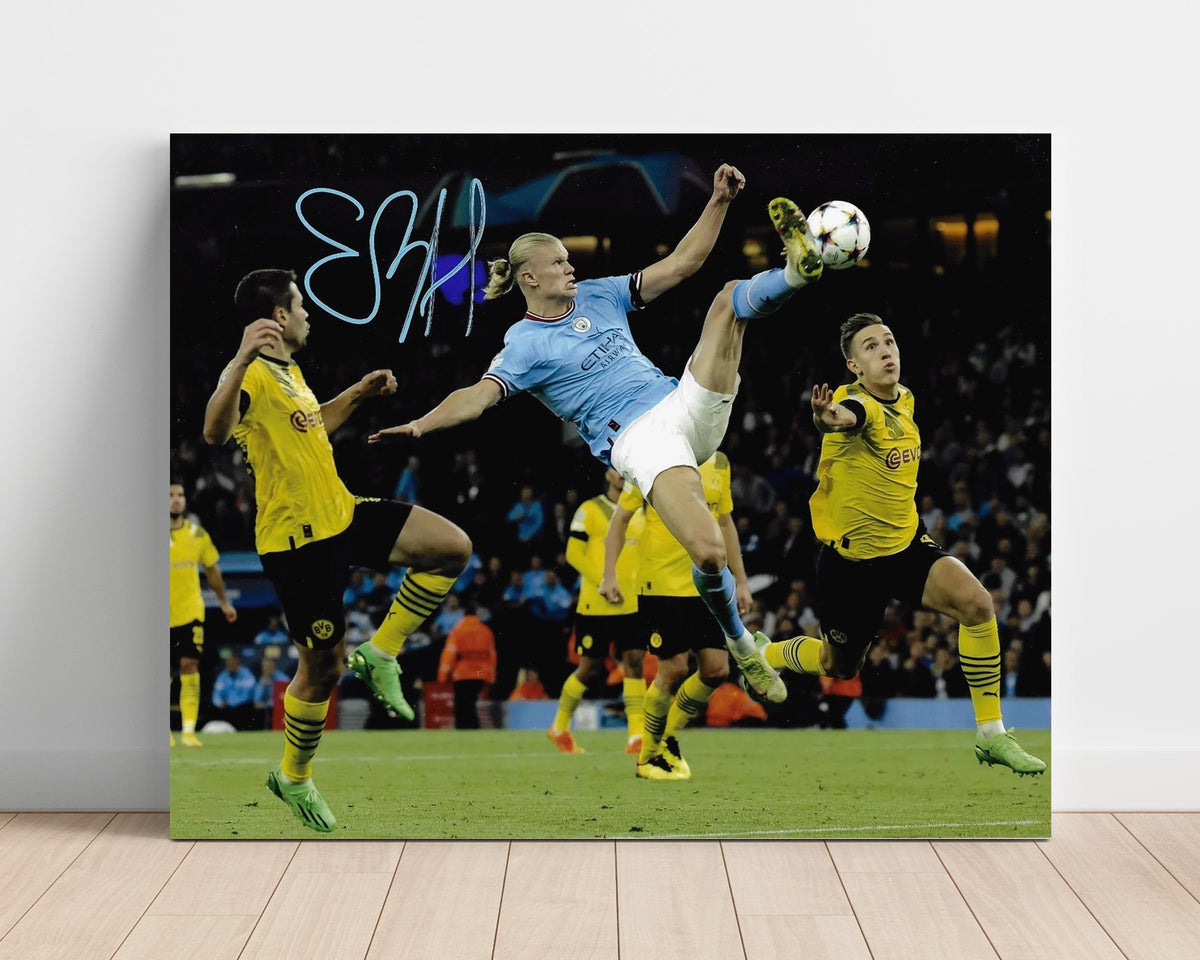 Erling Haaland – Manchester City Thunder Strike Goal Action unframed semi-gloss poster print