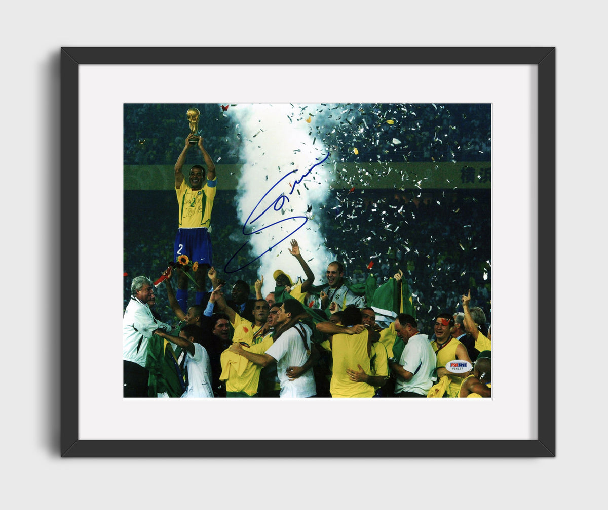Jorginho Brazil Trophy Celebration Victory Moment - Gallery Frame soccer wall art