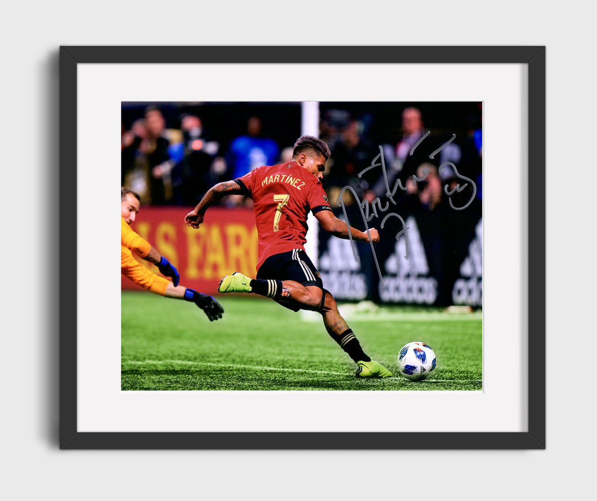 Josef Martinez Atlanta United Powerful Shot on Goal - Gallery Frame soccer wall art