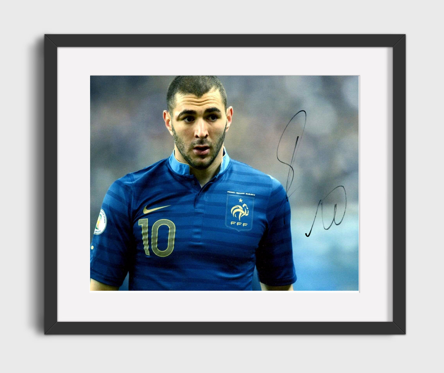 Karim Benzema France Goal Hunter Striker Action - Gallery Frame soccer wall art