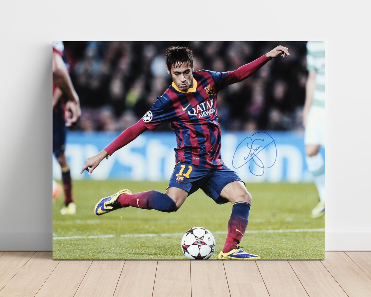 Neymar Jr FC Barcelona Precision Strike Shot Soccer Print 16x20 Unframed Print soccer wall art print – Soccer Prints decor