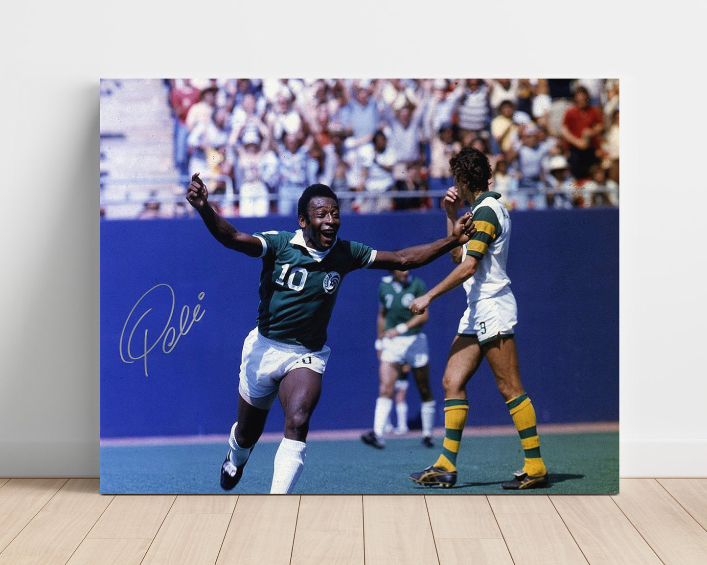 Pele New York Cosmos NASL Hero Celebration Soccer Print 16x20 Unframed Print soccer wall art print – Soccer Prints decor