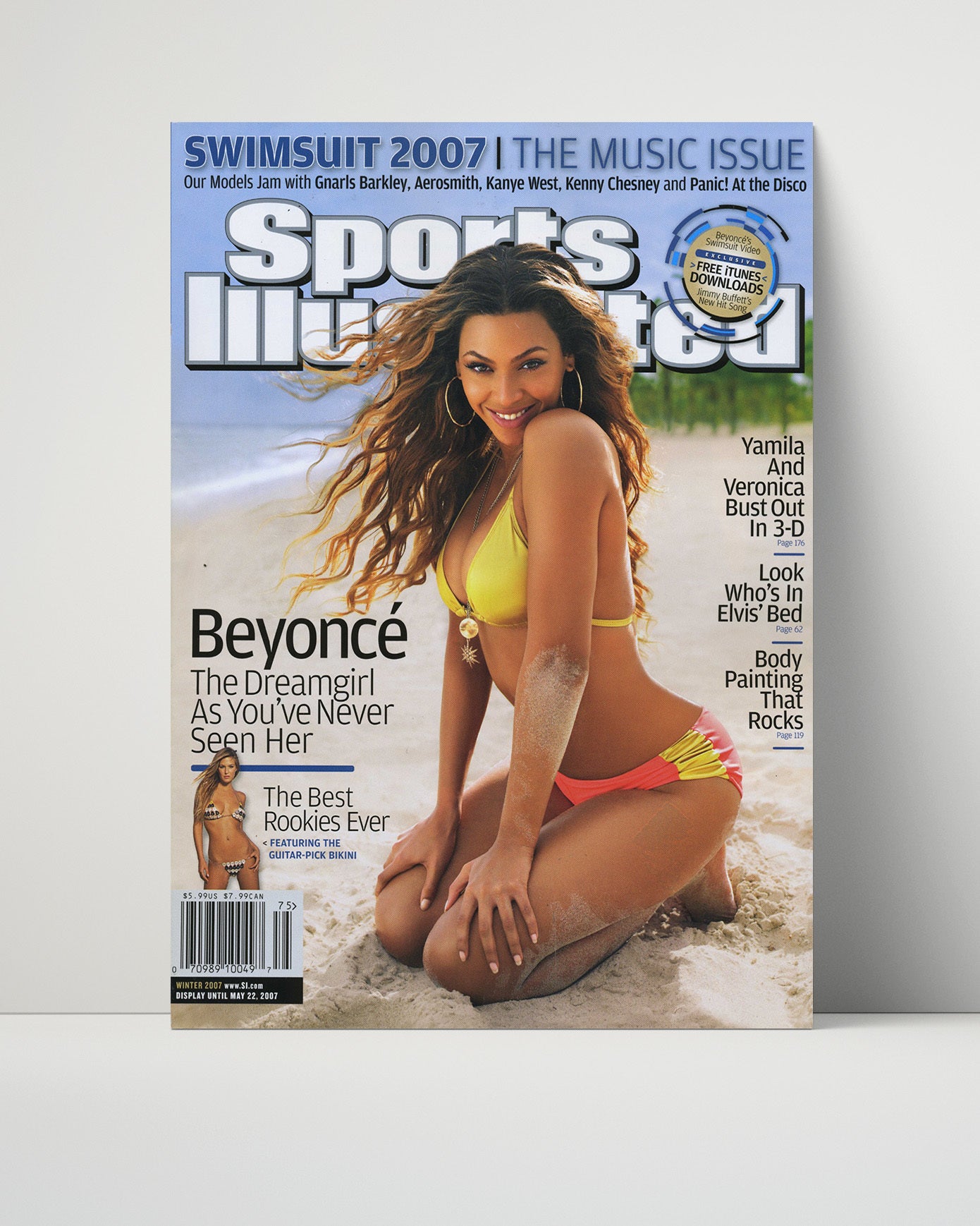 Beyonce - 2007 Music Issue SI Swimsuit Issue Cover Swimsuit Wall Art 16x20 Unframed Print wall art print – Swimsuit Wall Art decor