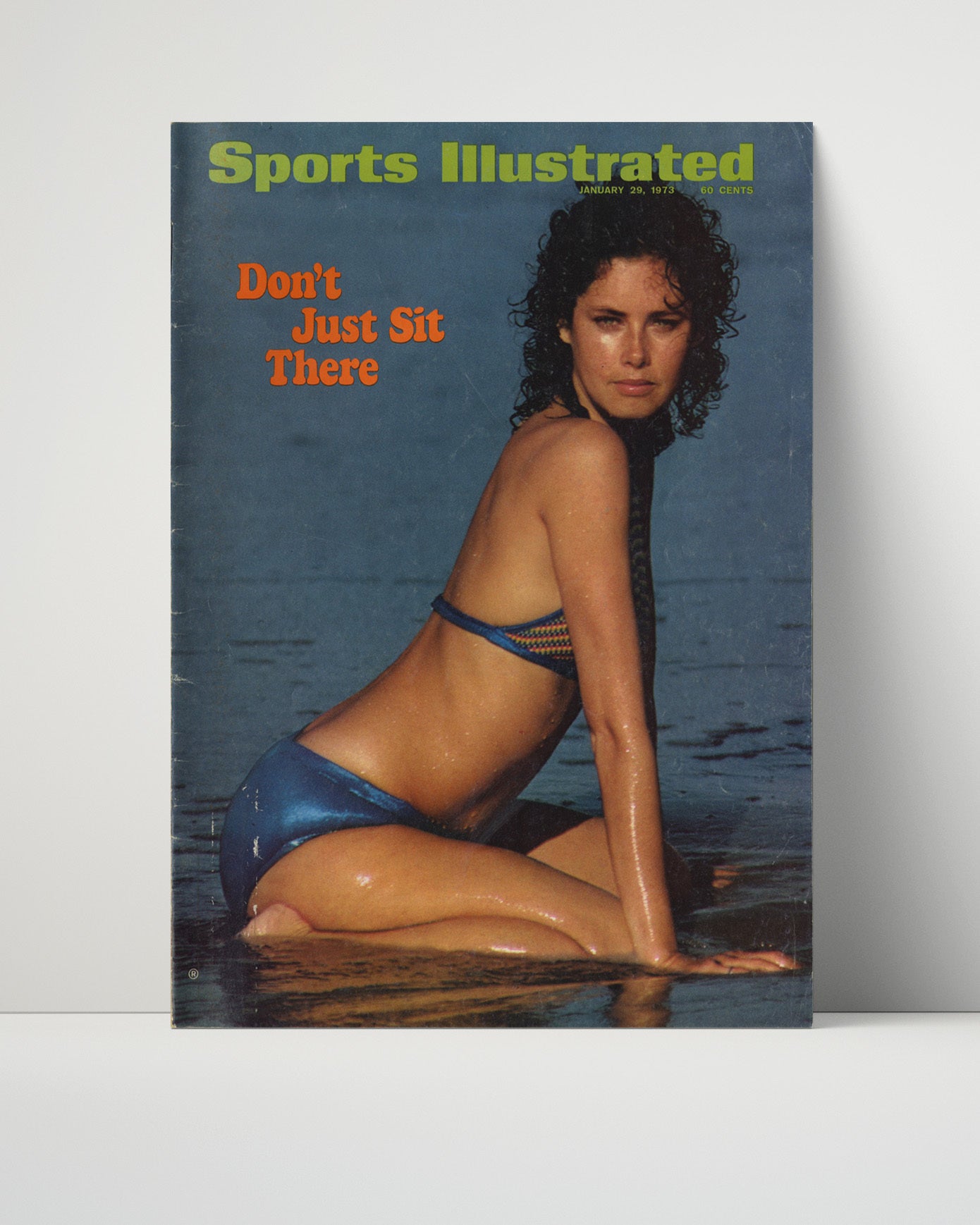 Blue Lagoon Model - Vintage 1973 Dont Just Sit There SI Swimsuit Issue Cover Swimsuit Wall Art 16x20 Unframed Print wall art print – Swimsuit Wall Art decor
