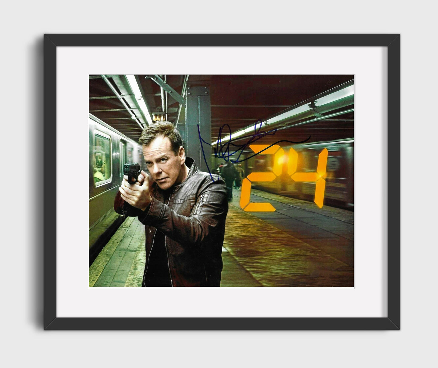 24 - Kiefer Sutherland (Jack Bauer) Subway Platform Standoff - Gallery Frame television wall art