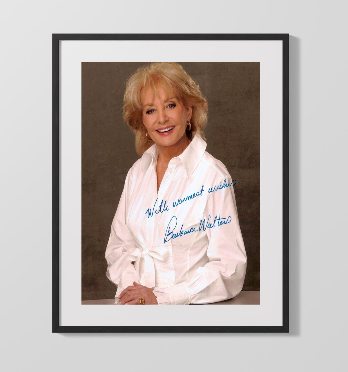 ABC News - Barbara Walters Legendary Broadcast Interviewer - Gallery Frame television wall art