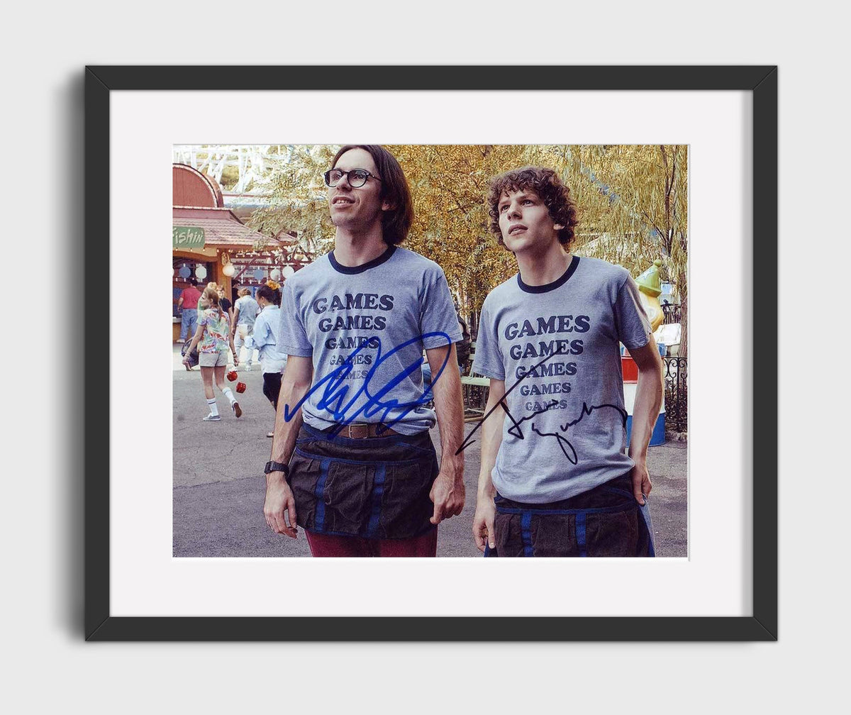 Adventureland - Jesse Eisenberg (James Brennan) and Ryan Reynolds (Mike Connell) Amusement Park Walk Scene - Gallery Frame television wall art