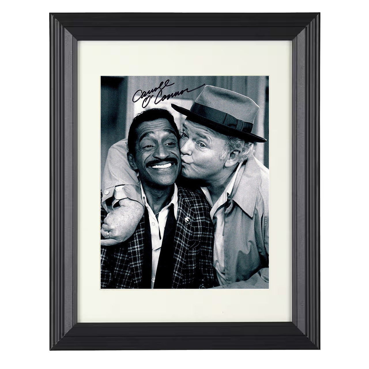 All in the Family – Carroll OConnor Archie Bunker Loudmouth – 8x10 black beveled framed television wall art