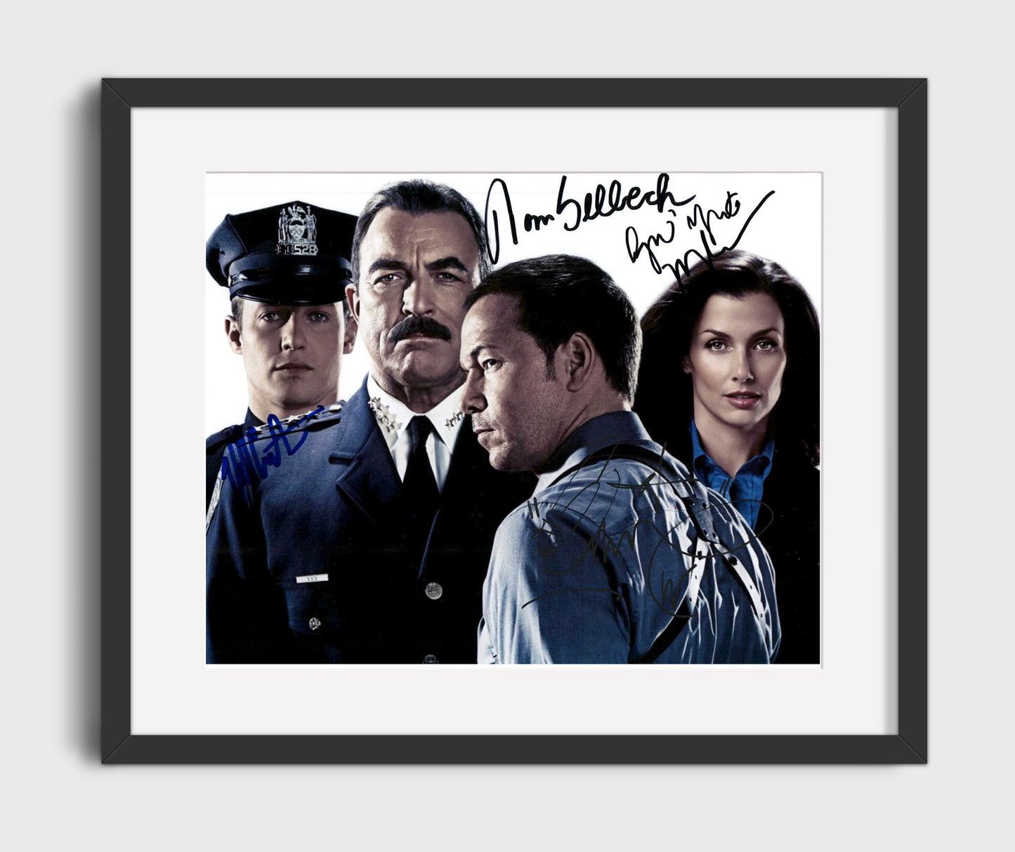 Blue Bloods - Tom Selleck (Frank Reagan) Ensemble Cast Police Drama - Gallery Frame television wall art